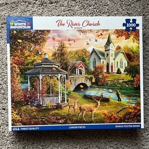 White Mountain Autumn Church Puzzle
